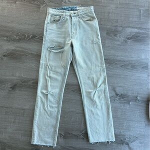 Rag & Bone Maya High Rise Slim Jeans Raven